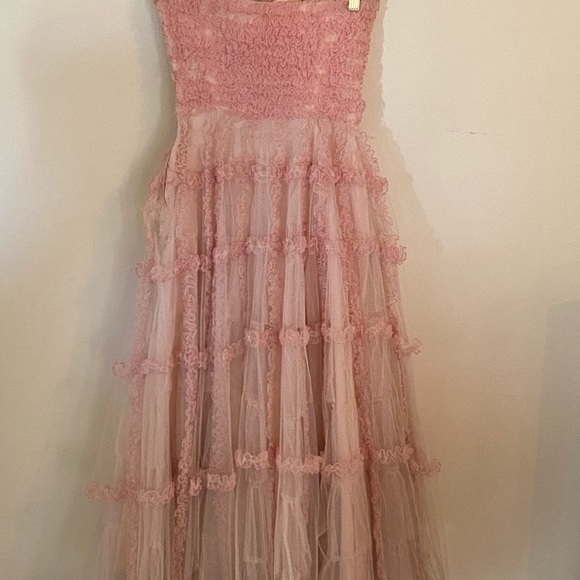 Vintage 1950’s Prom Dress Strapless Bustier - Picture 4 of 6